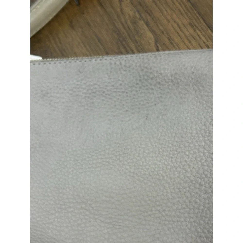 Hammitt Bryant Medium bag is crafted from grey pebbled leather Silver Rivets Med